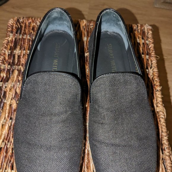 Stuart Weitzman Black Espadrilles Size 7 (Leather/Suede Interior) - Picture 6 of 6